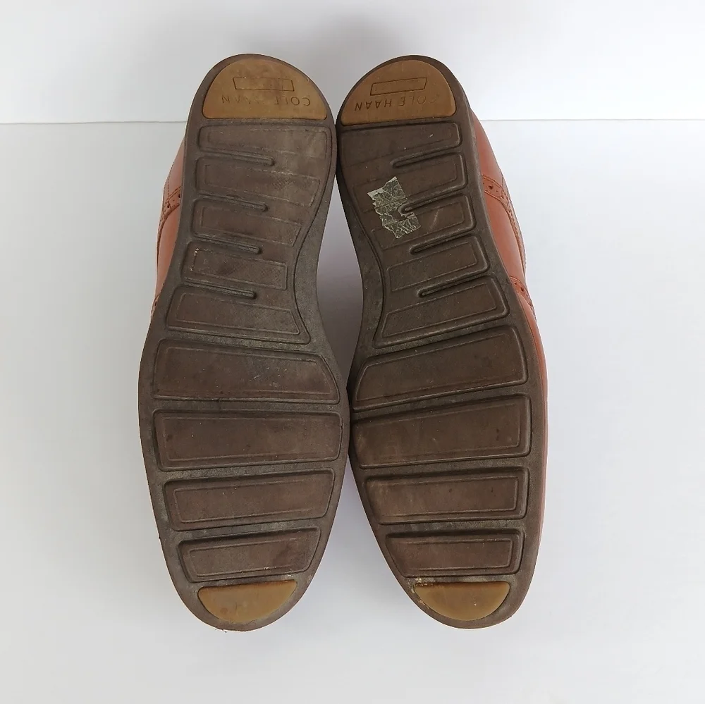 Cole Haan Grand Os Wingtip Brown Leather Oxford